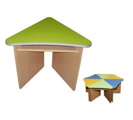 Стіл дитячий "Пелюстка", з полицею, АНШАР ГРУП (4655), ростова група №1, 600х550х460 мм